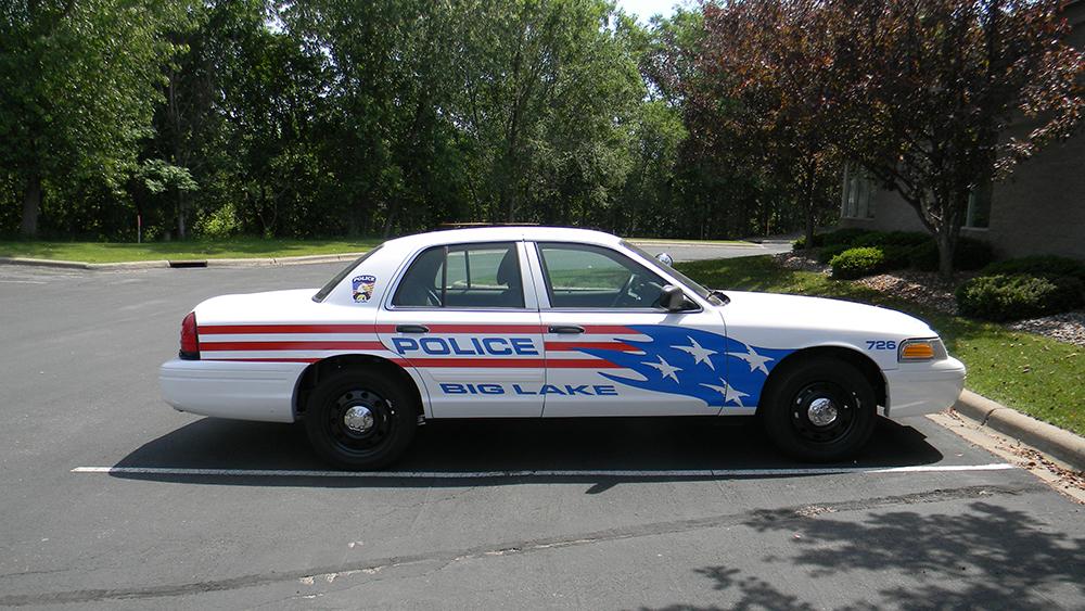 Police Car by a Lake 4
