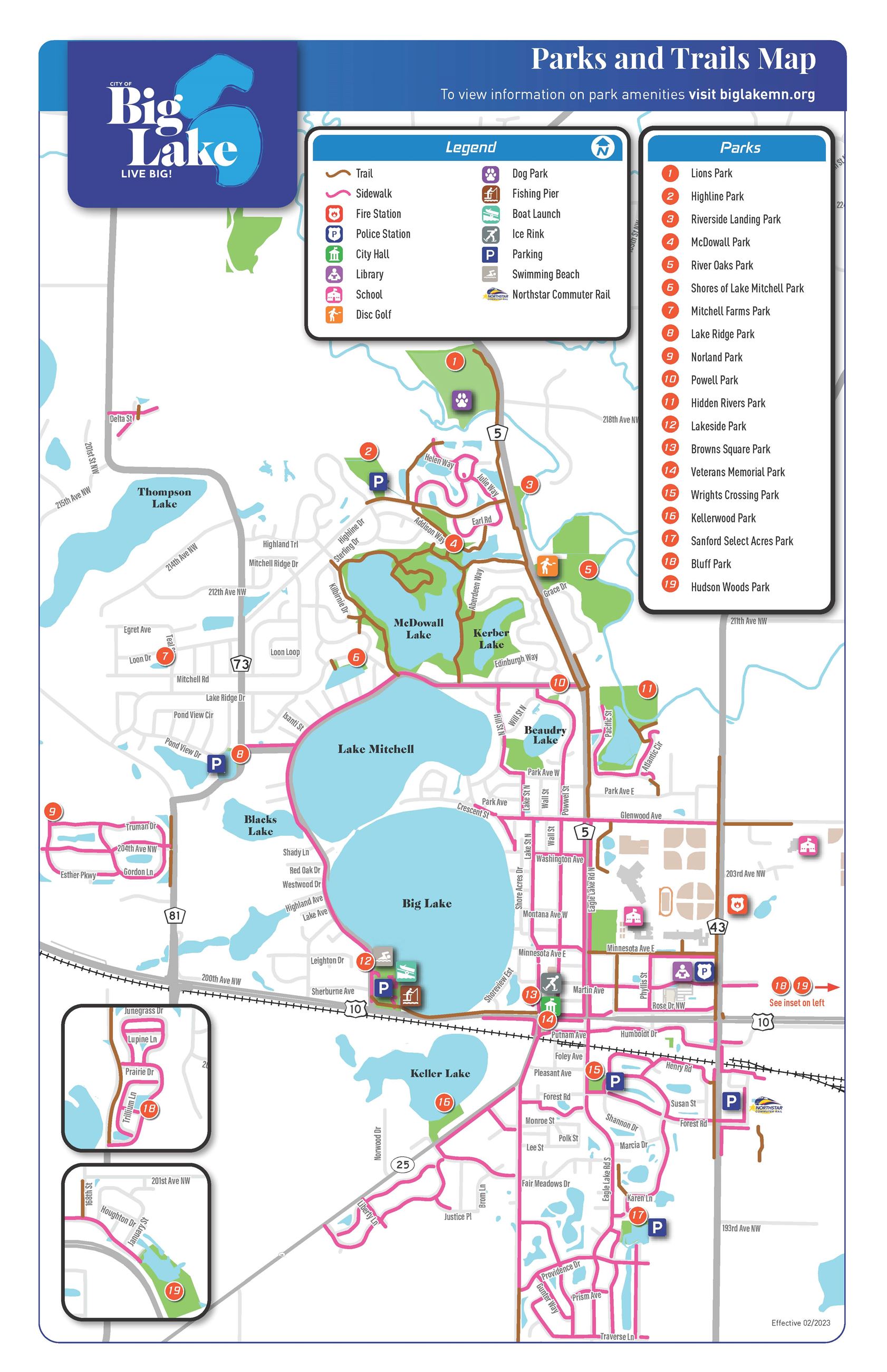 Parks and Trails Map 022723